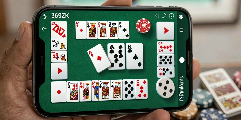 Screenshot 369ZK menampilkan gameplay seru Gaple dengan para pemain yang kompetitif.