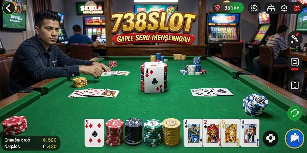 Gameplay seru dari 738SLOT dalam permainan Gaple.