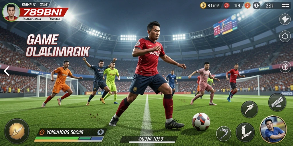 Screenshot 789BNI menunjukkan aksi seru dalam pertandingan olahraga.