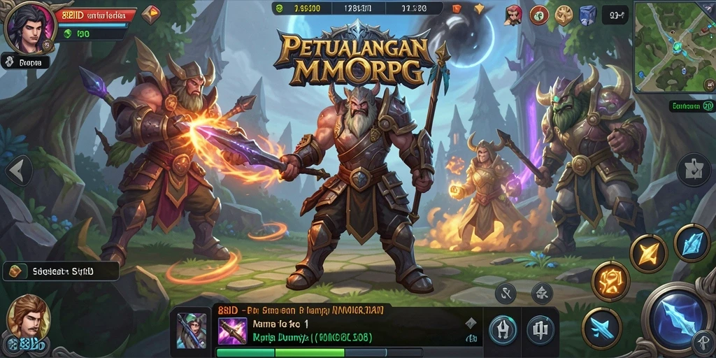 Screenshot gameplay 88ID menampilkan aksi seru dalam dunia MMORPG.