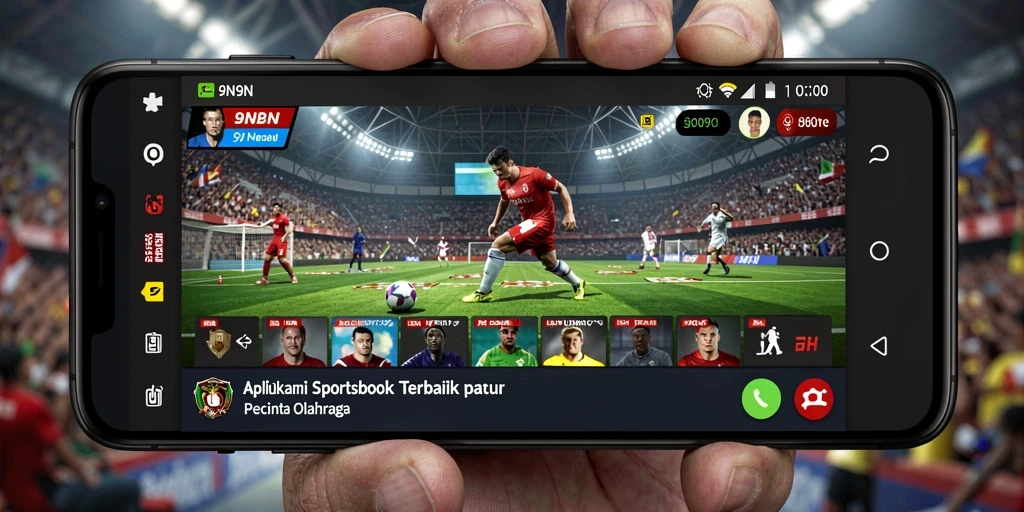 Screenshot <strong>9N9N</strong> menampilkan antarmuka taruhan olahraga yang intuitif.