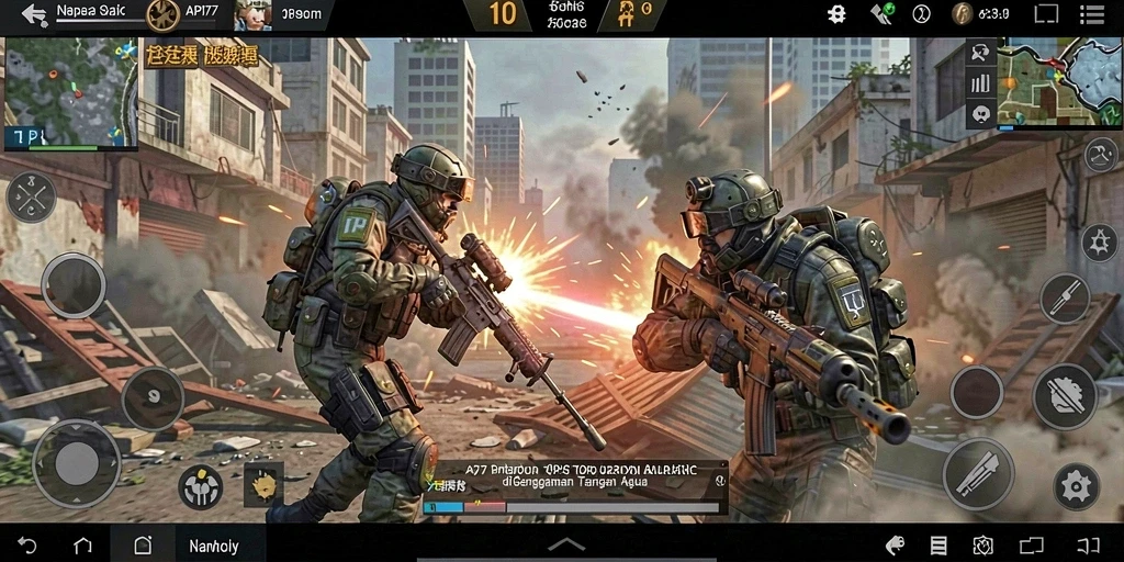 Gameplay mendebarkan dari API77, pertempuran FPS penuh aksi.