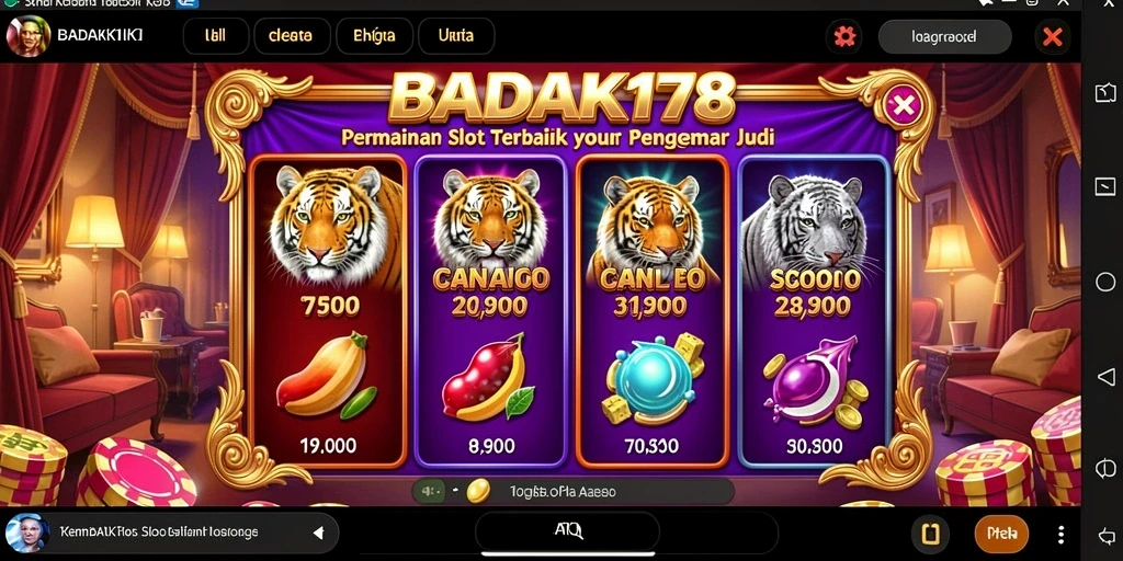 Screenshot utama BADAK178 menampilkan gameplay Slot yang seru dan interaktif.