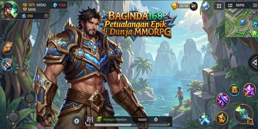 Tampilan gameplay menakjubkan dari BAGINDA168 MMORPG.
