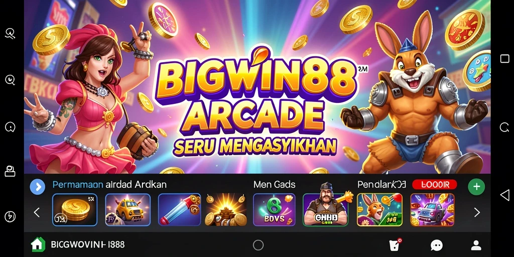 Tampilan gameplay seru dari game Arcade BIGWIN88.