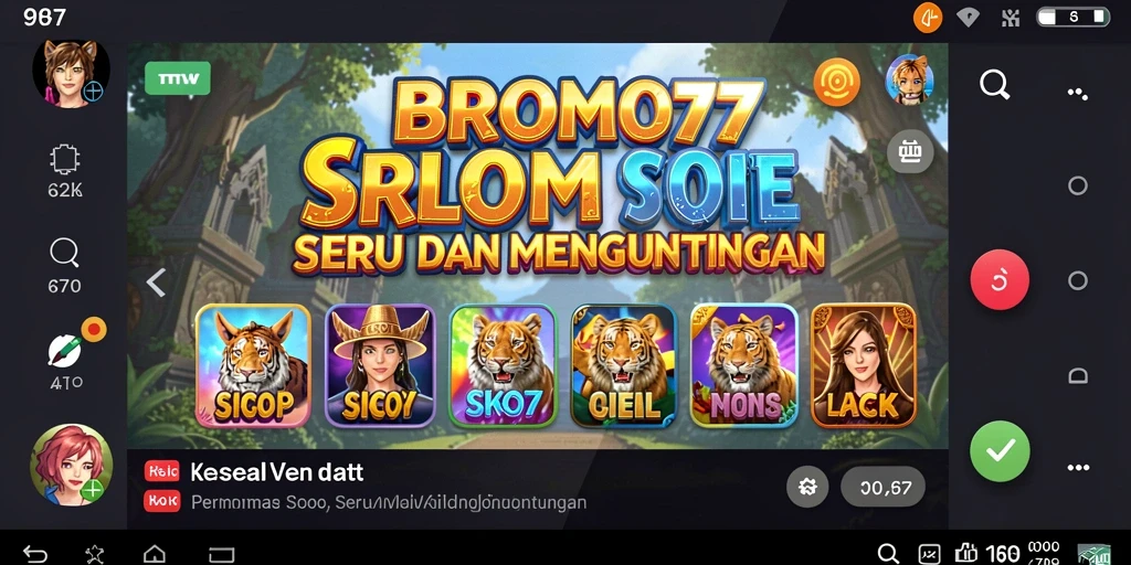 Gameplay BROMO77 yang mendebarkan dan penuh warna.