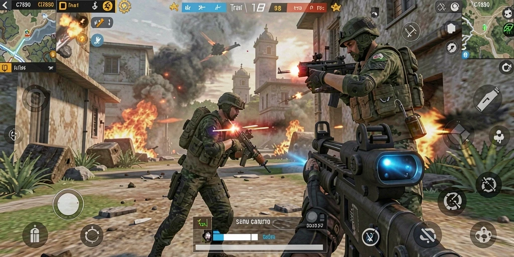 Gameplay seru dan intens dari C7890 dalam aksi.