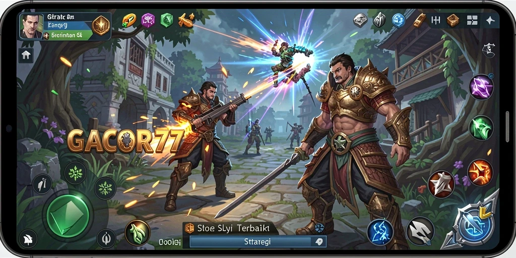 Tangkapan layar GACOR77 menampilkan gameplay strategi yang mendalam.