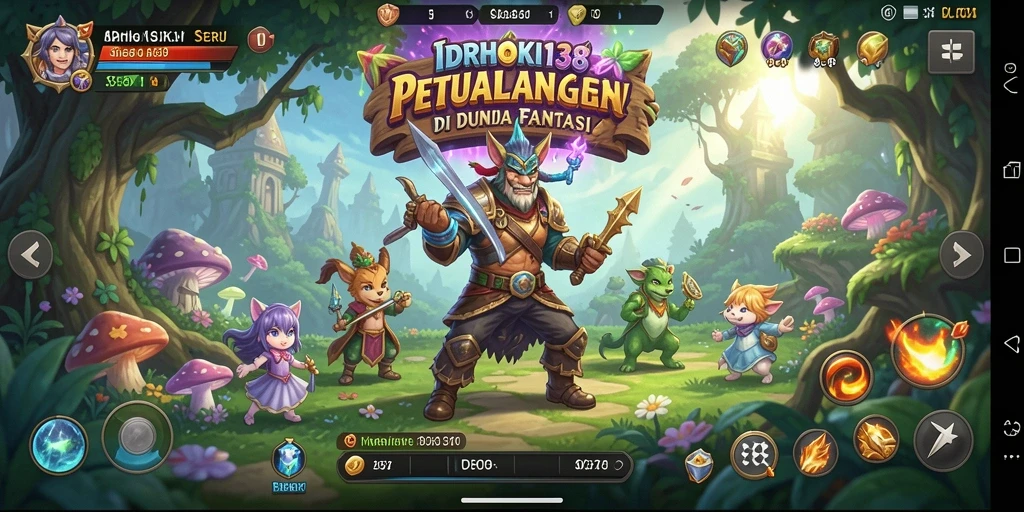 Tangkapan layar gameplay IDRHOKI138 yang menampilkan petualangan penuh aksi.
