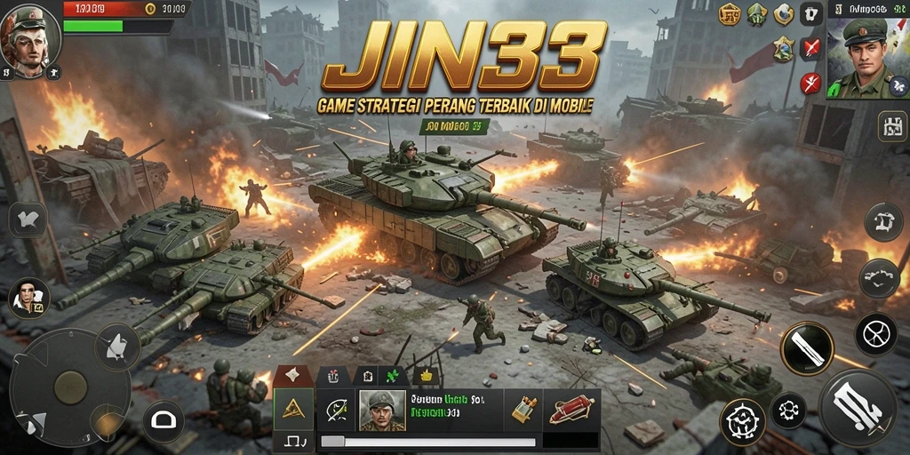 Tampilan gameplay JIN33 yang menegangkan dan penuh strategi.