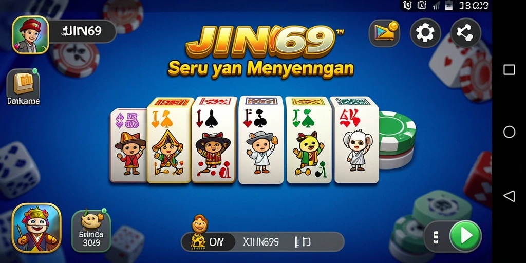 Tampilan gameplay seru dalam JIN69 dengan berbagai mode permainan.