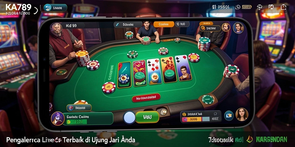 Tampilan menarik dari permainan Live Casino di KA789.