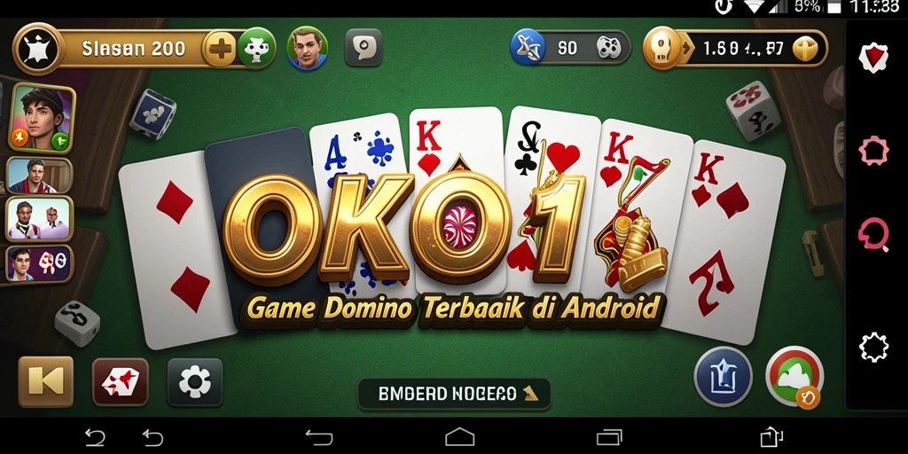 Tampilan gameplay KOKO11 dengan dominasi permainan Domino yang seru.