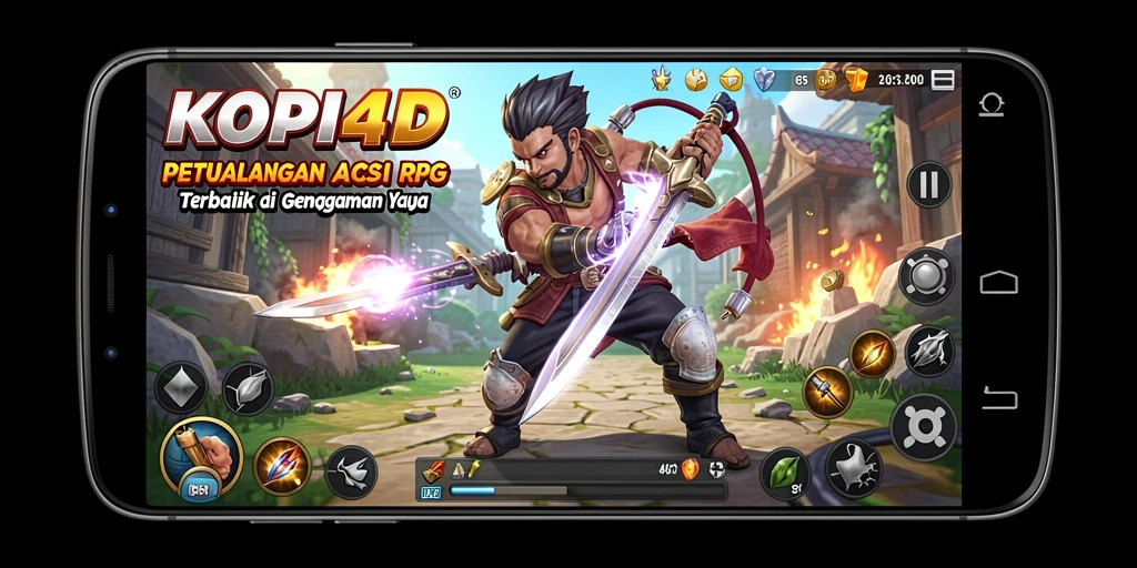 Screenshot KOPI4D menampilkan aksi seru dalam pertempuran ARPG.