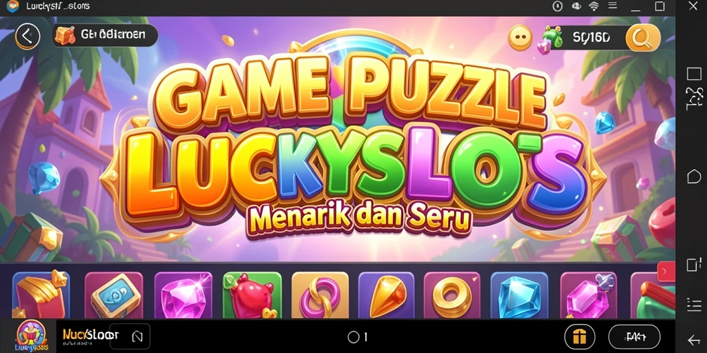 Tampilan gameplay LUCKYSLOTS yang seru dan menantang.