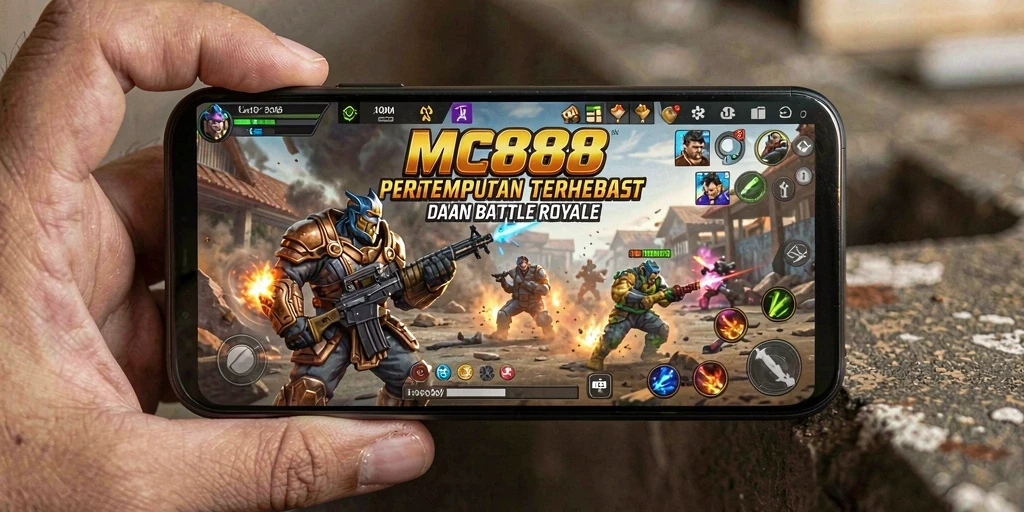 Gameplay seru di MC888 dengan pertempuran intens Battle Royale.