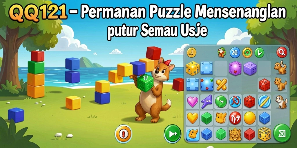 Tampilan gameplay QQ1221 yang menarik dengan berbagai puzzle menantang.