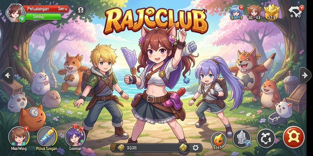 Tampilan gameplay menakjubkan di dunia RAJACLUB.