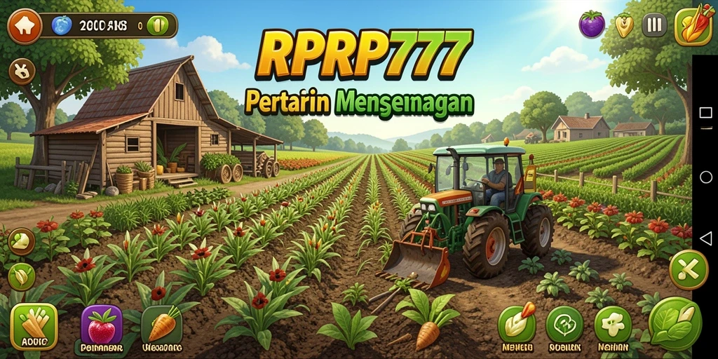 Tangkapan layar RPRP777 menampilkan aktivitas bertani yang seru dan interaktif.