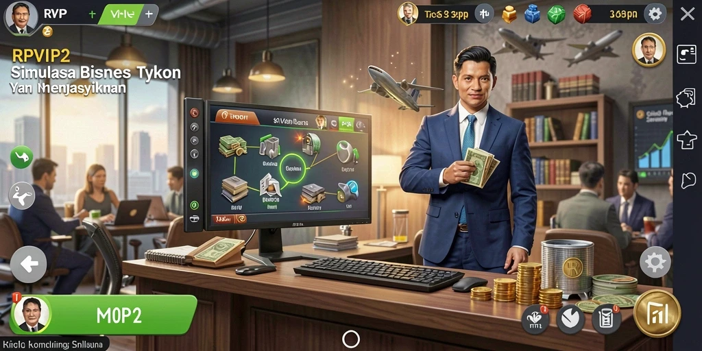 Tampilan menarik dalam gameplay RPVIP2 yang penuh tantangan Tycoon.