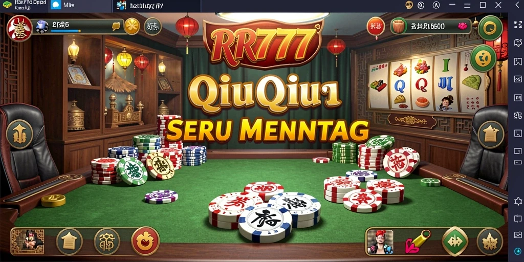 Tampilan gameplay QiuQiu yang menarik dan mendebarkan.