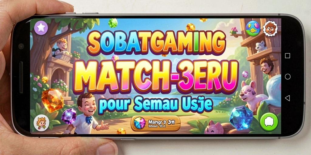 Tampilan gameplay seru Match-3 di SOBATGAMING.