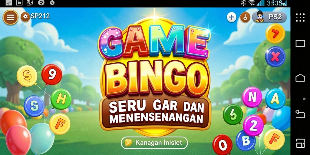 Tampilan screenshot SP212 menunjukkan gameplay Bingo yang menarik dan penuh warna.
