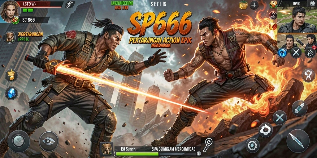 Tampilan gameplay SP666 yang penuh aksi dan mendebarkan.