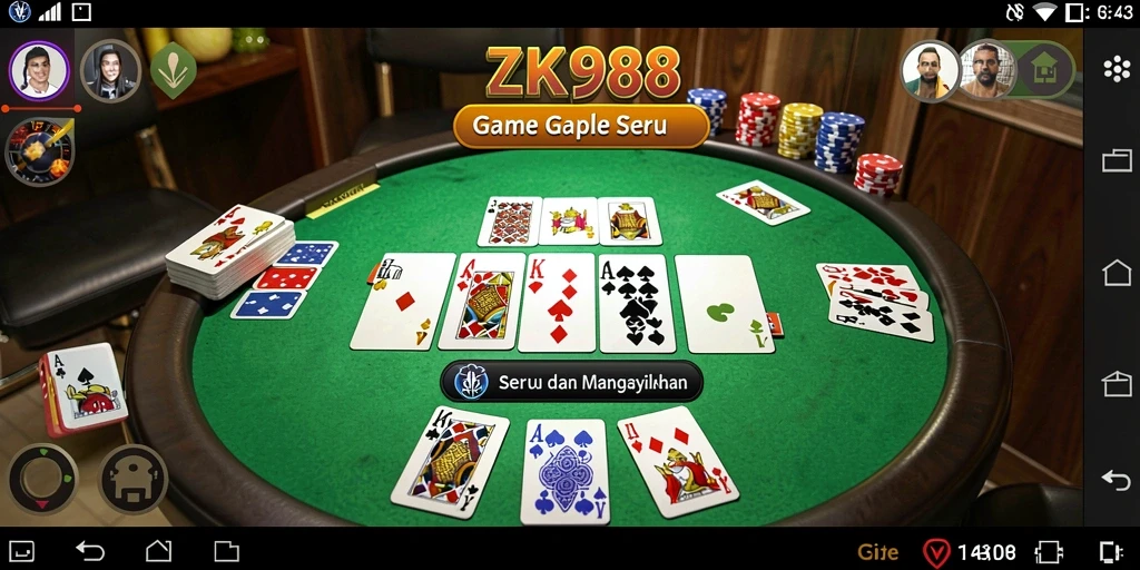Tampilan gameplay seru dan menarik dalam ZK988.